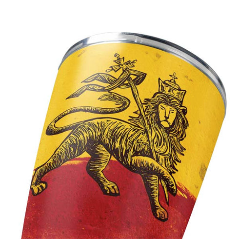 The Lion of Judah Rasta Flag Yeti 20oz Tumbler Skin