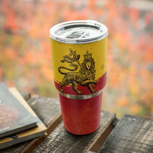 The Lion of Judah Rasta Flag Yeti 30oz Rambler Tumbler Skin