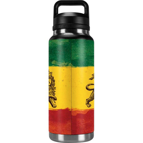 The Lion of Judah Rasta Flag YETI Rambler 36oz Bottle Skin