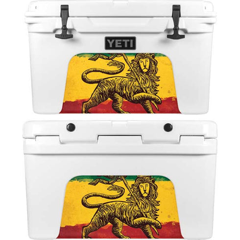 The Lion of Judah Rasta Flag YETI Tundra 45 Hard Cooler Skin