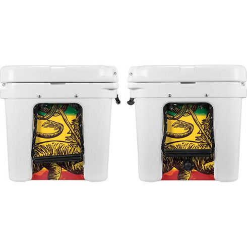 The Lion of Judah Rasta Flag YETI Tundra 45 Hard Cooler Skin