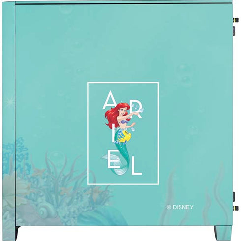 Disney Princess The Little Mermaid Corsair 4000D Tempered Glass Mid-Tower ATX Case Skin