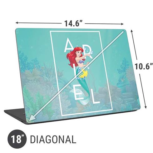 Disney Princess The Little Mermaid Universal Laptop 18in (14.6 x 10.6in) Skin