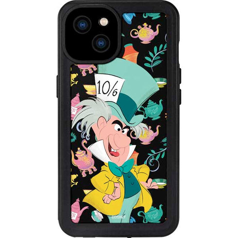 Disney Alice in Wonderland (animated) The Mad Hatter iPhone 15 Plus Waterproof Case