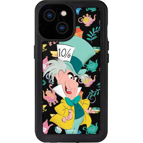 Disney Alice in Wonderland (animated) The Mad Hatter iPhone 15 Waterproof Case