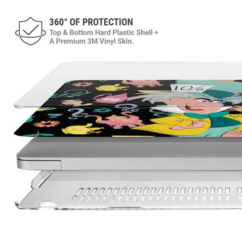 Disney Alice in Wonderland (animated) The Mad Hatter MacBook Air 15in (2023-2025) Case plus Skin