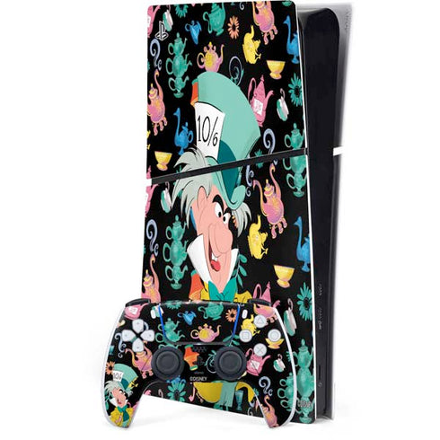 Disney Alice in Wonderland (animated) The Mad Hatter PS5 Slim Digital Edition Console Skin