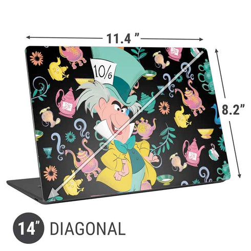 Disney Alice in Wonderland (animated) The Mad Hatter Universal Laptop 14in (11.4 x 8.2in) Skin