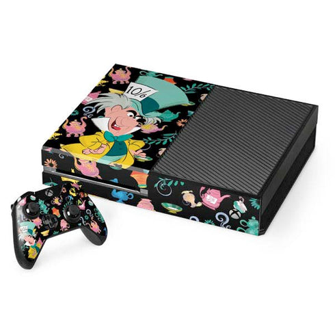 Disney Alice in Wonderland (animated) The Mad Hatter Xbox One Console and Controller Bundle Skin