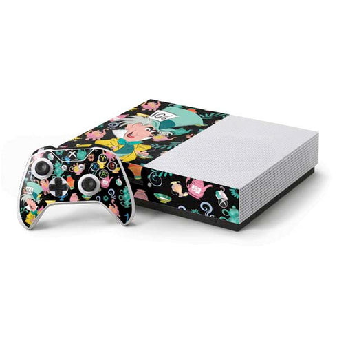 Disney Alice in Wonderland (animated) The Mad Hatter Xbox One S Console and Controller Bundle Skin