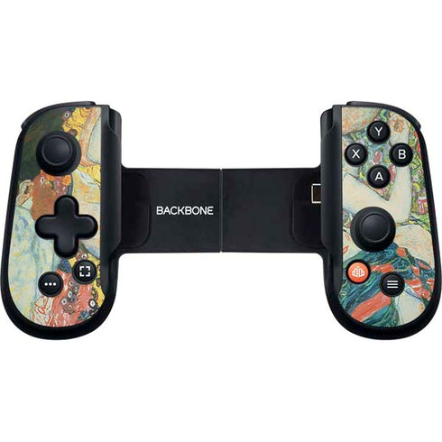 The Maiden by Klimt Backbone One for iPhone Game Controller Skin