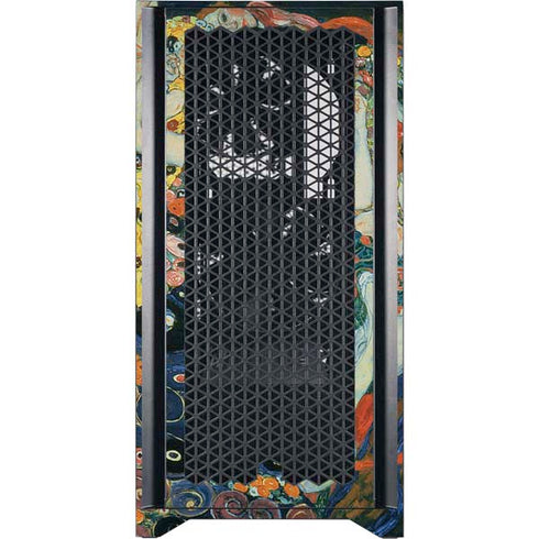 Gustav Klimt The Maiden Corsair 4000D Tempered Glass Mid-Tower ATX Case Skin