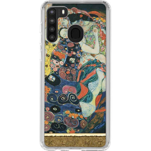 Gustav Klimt The Maiden Galaxy A21 Clear Case