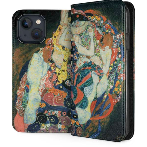 The Maiden by Klimt iPhone 15 Plus Folio Case