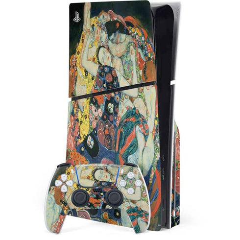 The Maiden by Klimt PS5 Slim Disk Bundle Skin