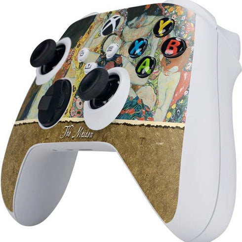 Gustav Klimt The Maiden Xbox Series S Controller Skin