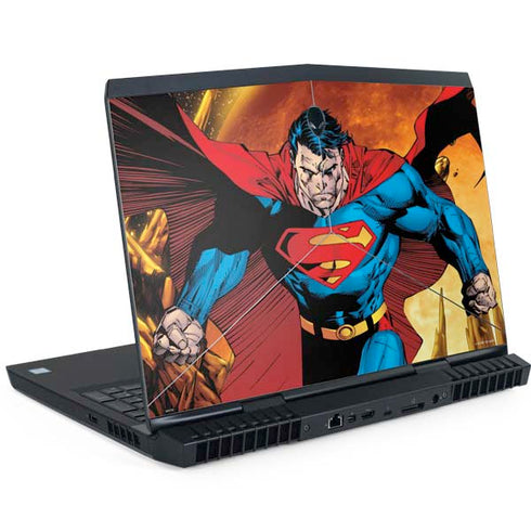 DC Comics Superman Action Pose Art By Jim Lee Dell Alienware Skin