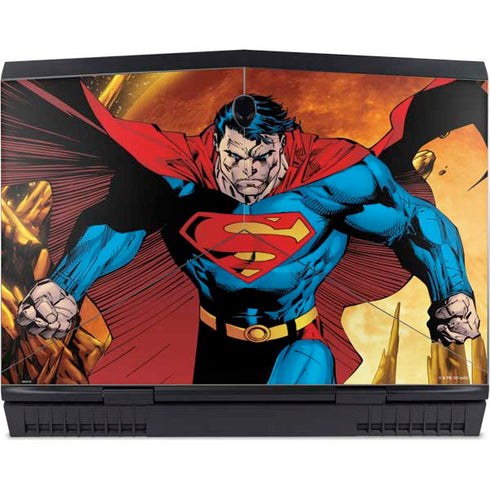 DC Comics Superman Action Pose Art By Jim Lee Dell Alienware Skin