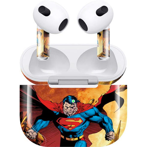 DC Comics Superman Action Pose Art By Jim Lee Apple AirPods (3rd Gen 2021) Skin