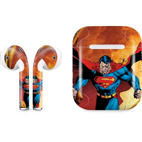 DC Comics Superman Action Pose Art By Jim Lee Apple AirPods Skin