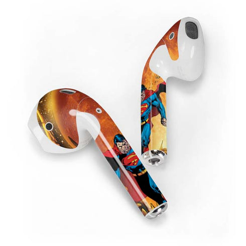 DC Comics Superman Action Pose Art By Jim Lee Apple AirPods Skin