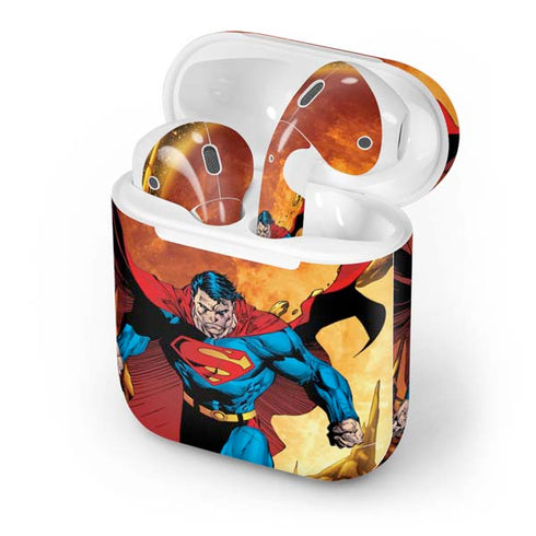 DC Comics Superman Action Pose Art By Jim Lee Apple AirPods Skin