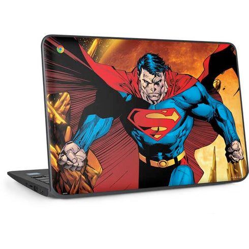 DC Comics Superman Action Pose Art By Jim Lee HP Chromebook Skin