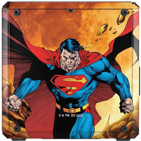 DC Comics Superman Action Pose Art By Jim Lee Cooler Master MasterBox Q300L Mini Tower Skin