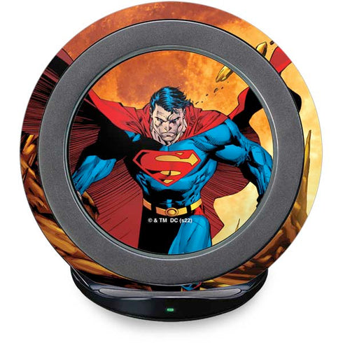DC Comics Superman Action Pose Art By Jim Lee Fast Charge Wireless Charging Stand Skin