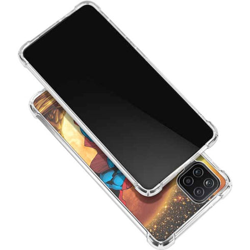 DC Comics Superman Action Pose Art By Jim Lee Galaxy A12 Clear Case