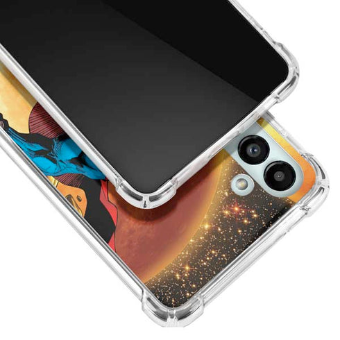 DC Comics Superman Action Pose Art By Jim Lee Galaxy A13 5G Clear Case