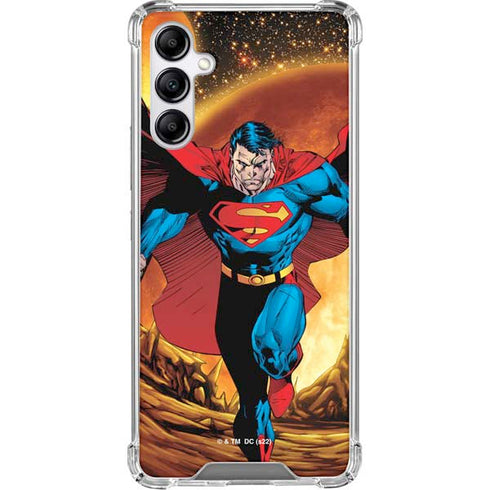 DC Comics Superman Action Pose Art By Jim Lee Galaxy A15 5G Clear Case