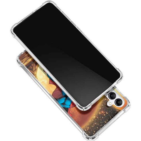 DC Comics Superman Action Pose Art By Jim Lee Galaxy A15 5G Clear Case