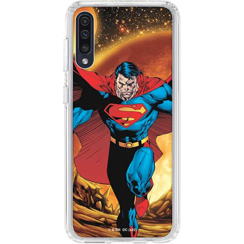 DC Comics Superman Action Pose Art By Jim Lee Galaxy A50 Clear Case