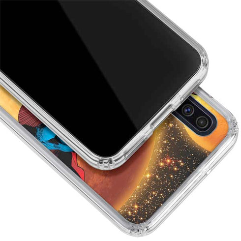 DC Comics Superman Action Pose Art By Jim Lee Galaxy A50 Clear Case