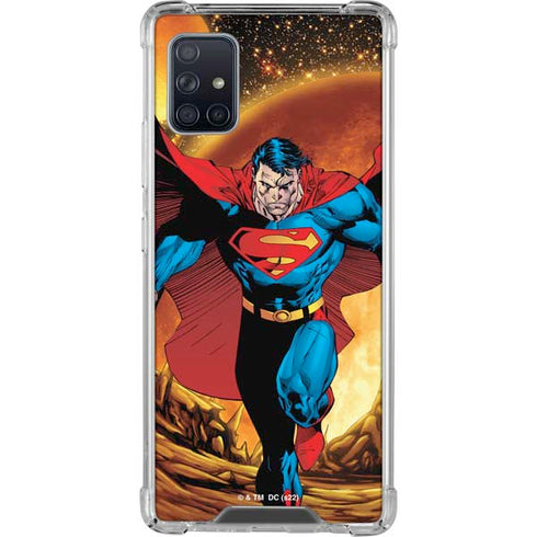 DC Comics Superman Action Pose Art By Jim Lee Galaxy A51 5G Clear Case