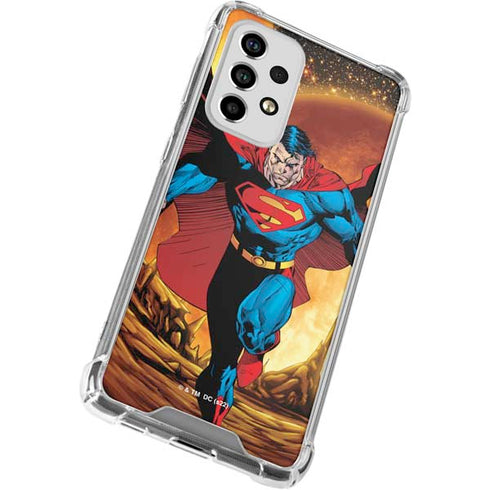 DC Comics Superman Action Pose Art By Jim Lee Galaxy A53 5G Clear Case