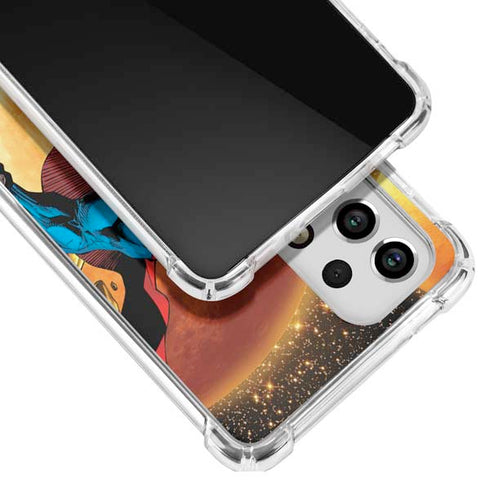 DC Comics Superman Action Pose Art By Jim Lee Galaxy A53 5G Clear Case