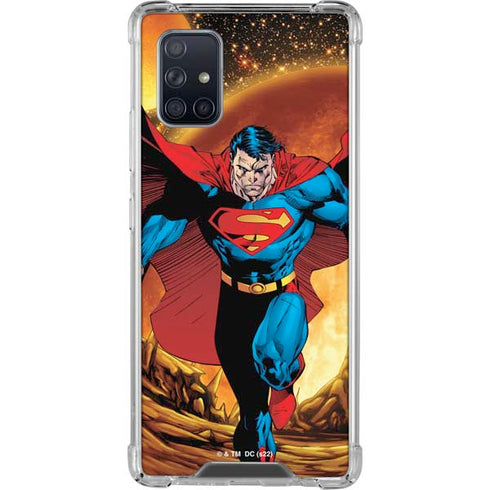DC Comics Superman Action Pose Art By Jim Lee Galaxy A71 5G Clear Case