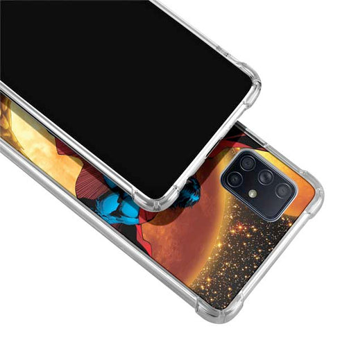 DC Comics Superman Action Pose Art By Jim Lee Galaxy A71 5G Clear Case