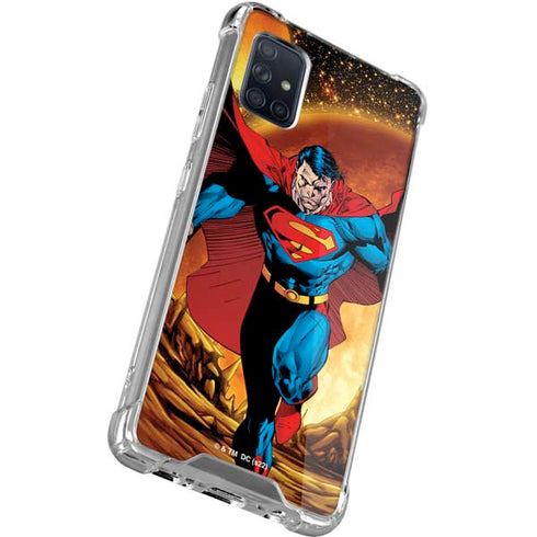 DC Comics Superman Action Pose Art By Jim Lee Galaxy A71 5G Clear Case