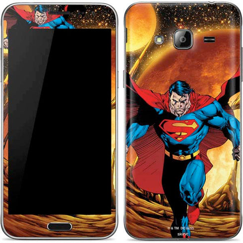 DC Comics Superman Action Pose Art By Jim Lee Galaxy J3 Skin