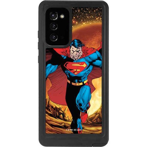 DC Comics Superman Action Pose Art By Jim Lee Galaxy Note20 5G Waterproof Case