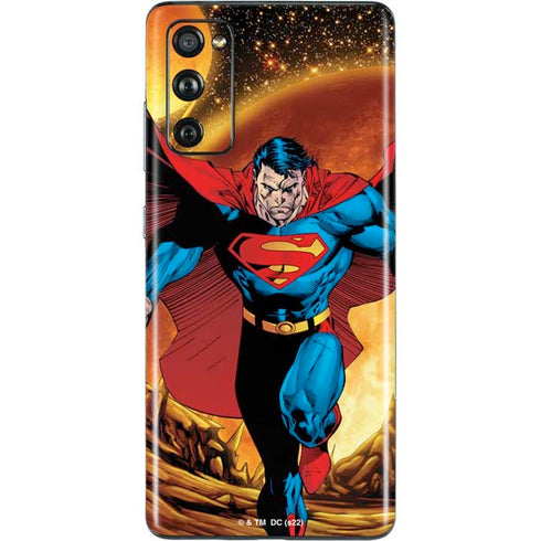 DC Comics Superman Action Pose Art By Jim Lee Galaxy S20 Fan Edition Skin