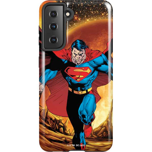DC Comics Superman Action Pose Art By Jim Lee Galaxy S21 5G Pro Case