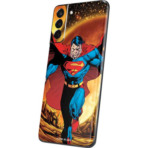 DC Comics Superman Action Pose Art By Jim Lee Galaxy S21 5G Skin