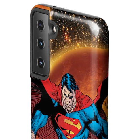 DC Comics Superman Action Pose Art By Jim Lee Galaxy S21 Plus 5G Pro Case