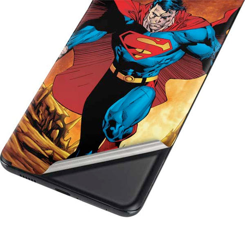 DC Comics Superman Action Pose Art By Jim Lee Galaxy S21 Ultra 5G Skin