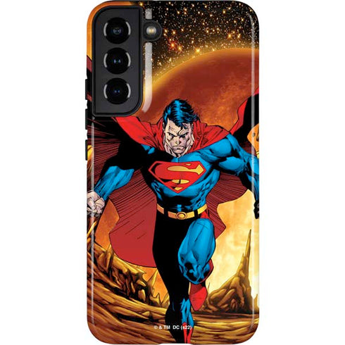 DC Comics Superman Action Pose Art By Jim Lee Galaxy S22 Plus Pro Case