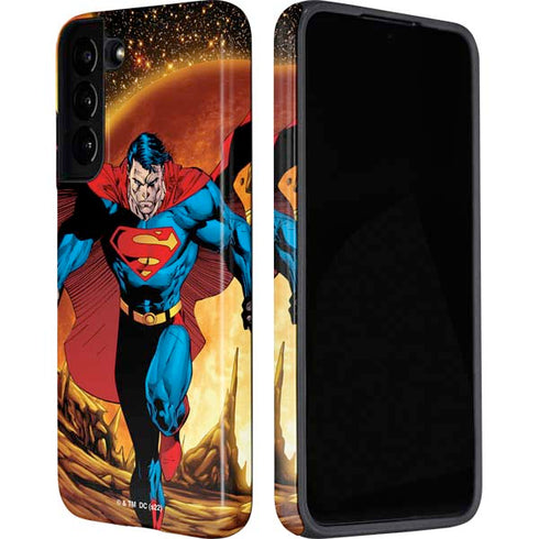 DC Comics Superman Action Pose Art By Jim Lee Galaxy S22 Plus Pro Case